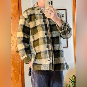Madewell Plaid Wool Shirt Jacket